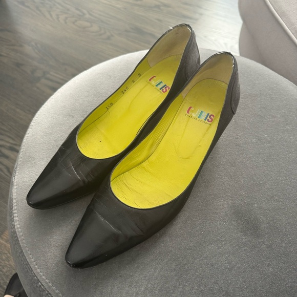 Charles Jourdan small heel leather shoes - Picture 2 of 5